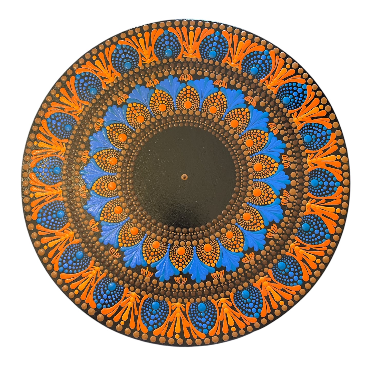 Lazy Susan Mandala Inspired Design Dining Room centerpiece