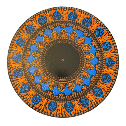 Lazy Susan Mandala Inspired Design Dining Room centerpiece