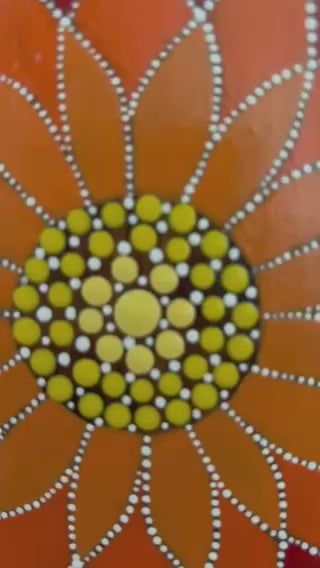 Dream Catcher Dot Art Pintura Madera Quemada Arte de pared hecho a mano