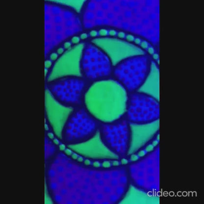 Espejos de pared Dot Art Mandala Colores vibrantes Pintura acrílica hecha a mano Trabajo de arte en el hogar y la oficina