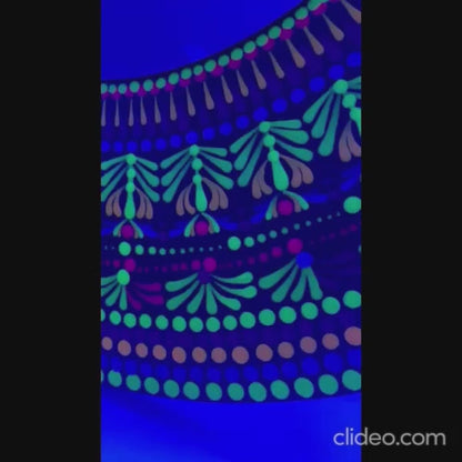 Espejos de pared Dot Art Mandala Colores vibrantes Pintura acrílica hecha a mano Trabajo de arte en el hogar y la oficina