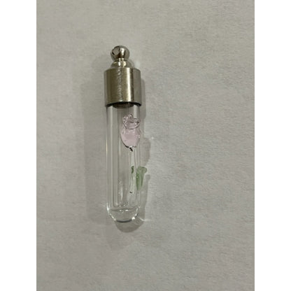 Writing on Rice Jewelry Pink Rose Necklace - East West Art Creations