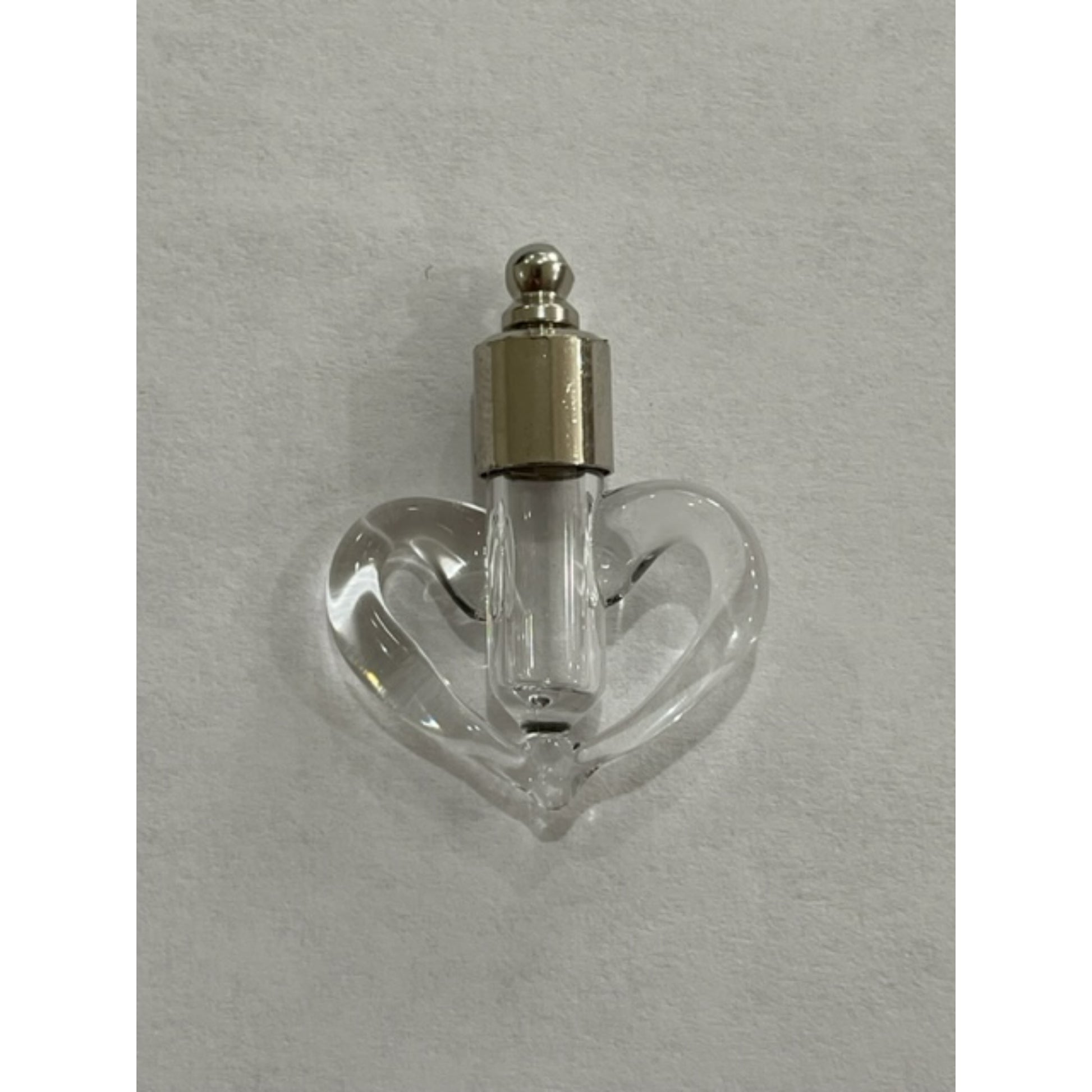 Writing on Rice Jewelry Clear Heart Necklace - East West Art Creations