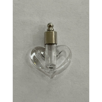 Writing on Rice Jewelry Clear Heart Necklace - East West Art Creations