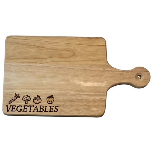 Tabla de mantequilla de verduras Tabla de cortar Arte quemado de madera hecho a mano