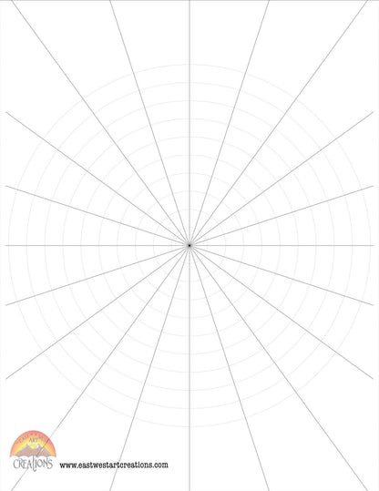 Mandala Grid Practice Sheets PDF File (Digital Download Only) 13 Styles to choose from | Activity Sheets | Work Sheets | Printable Sheets