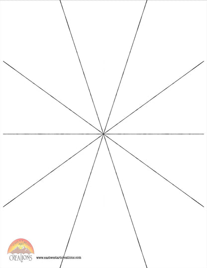 Mandala Grid Practice Sheets Laminated
