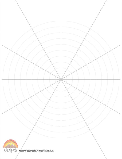 Mandala Grid Practice Sheets PDF File (Digital Download Only) 13 Styles to choose from | Activity Sheets | Work Sheets | Printable Sheets