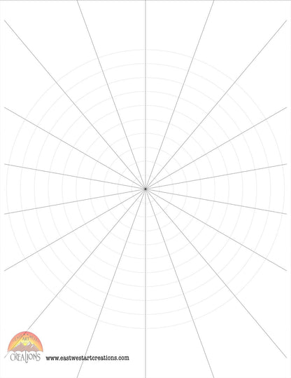 Mandala Grid Practice Sheets PDF File (Digital Download Only) 13 Styles to choose from | Activity Sheets | Work Sheets | Printable Sheets