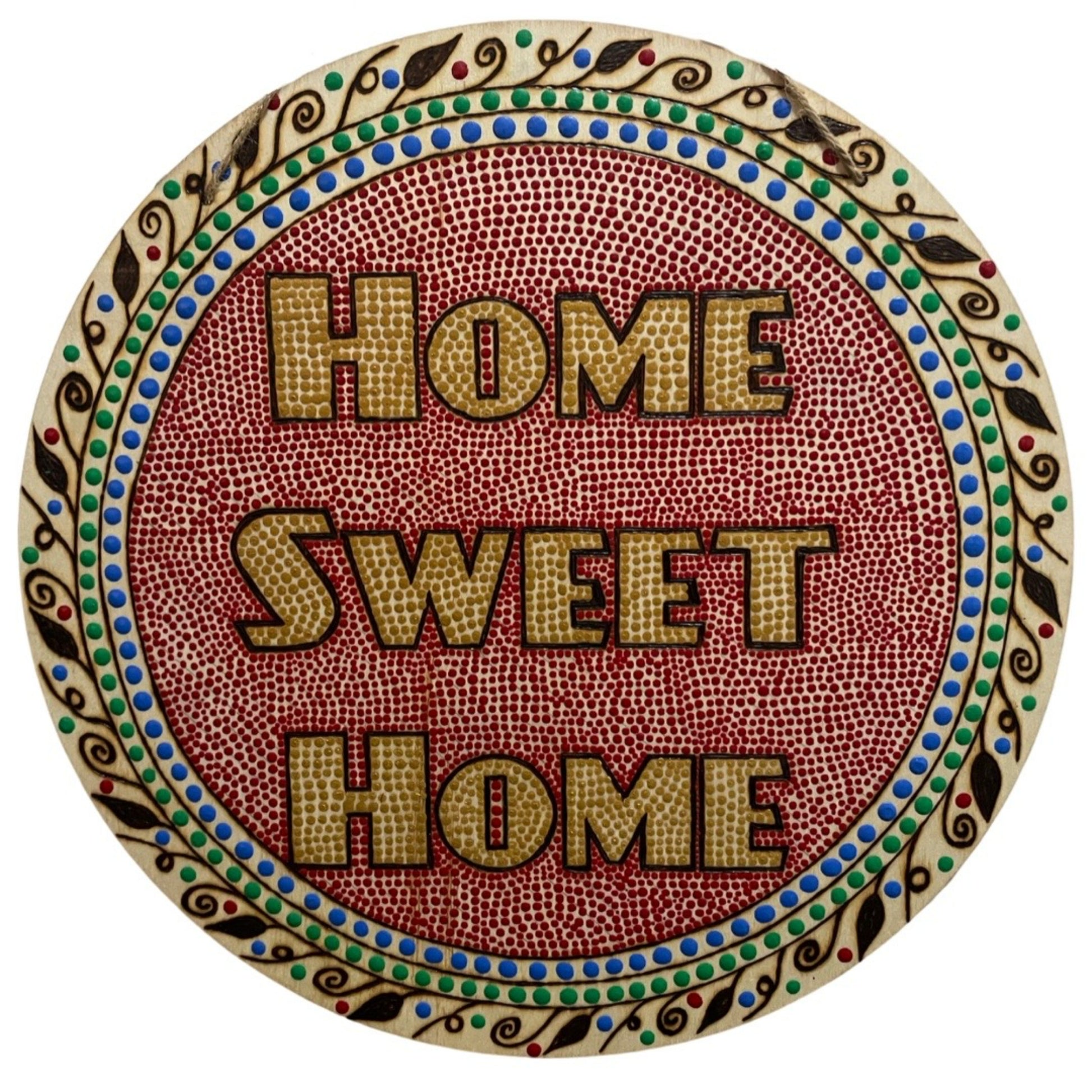 Home Sweet Home Dot Art - East West Art Creations