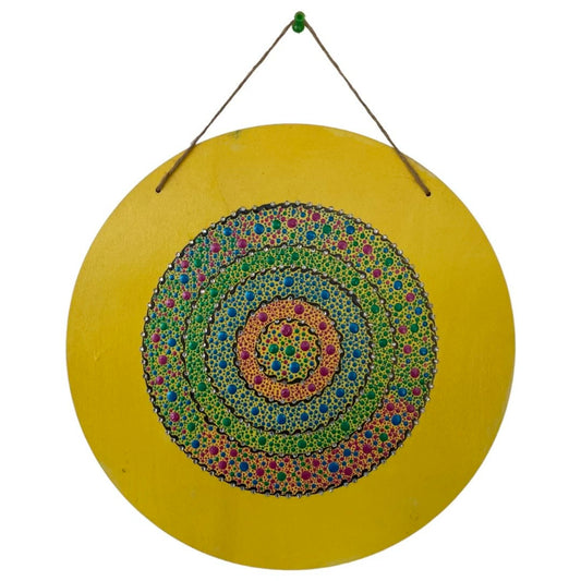 Burst of Spring Inspired Dot Artwork with Rhinestones 11.75in Diameter