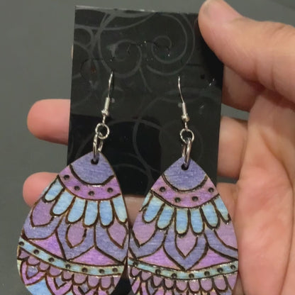 Bigfoot Earrings Lightweight Teardrop Style