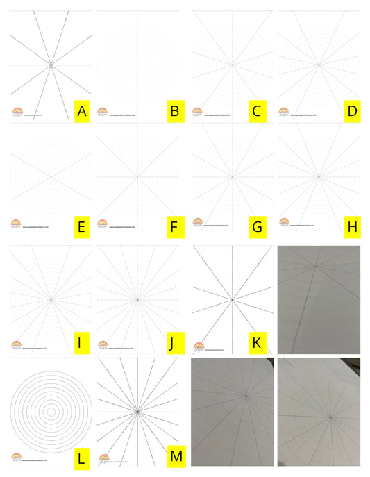 Mandala Grid Practice Sheets Laminated | 13 Styles to choose from | Activity Sheets | Work Sheets | Printable Sheets | Dot Art Practice